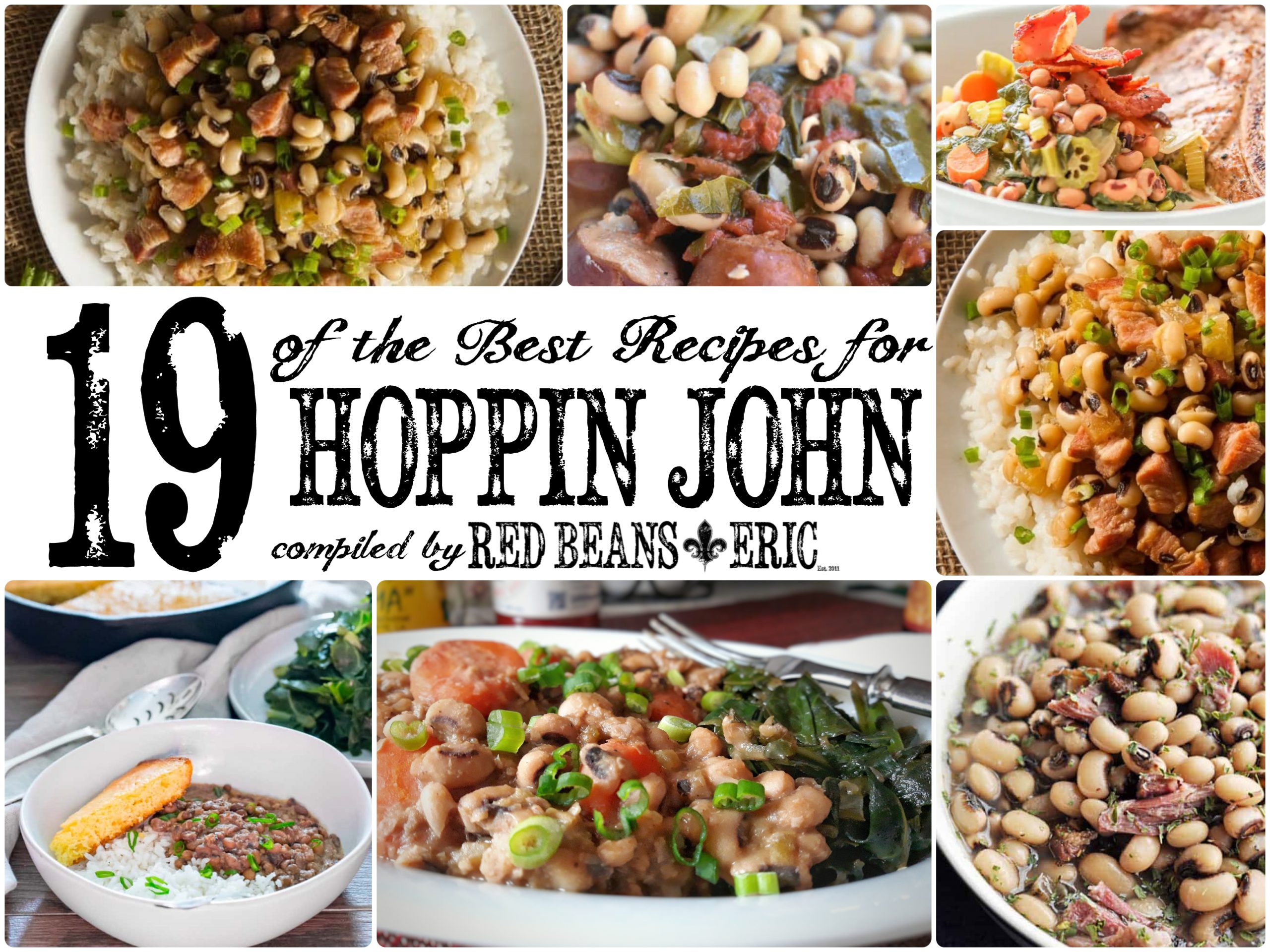 19 of the best recipes for Hoppin John compiled by Red Beans and Eric